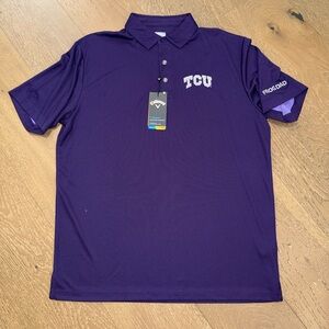 Callaway Purple TCU Polo Shirt